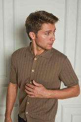 Triko Kısa Kollu Gömlek